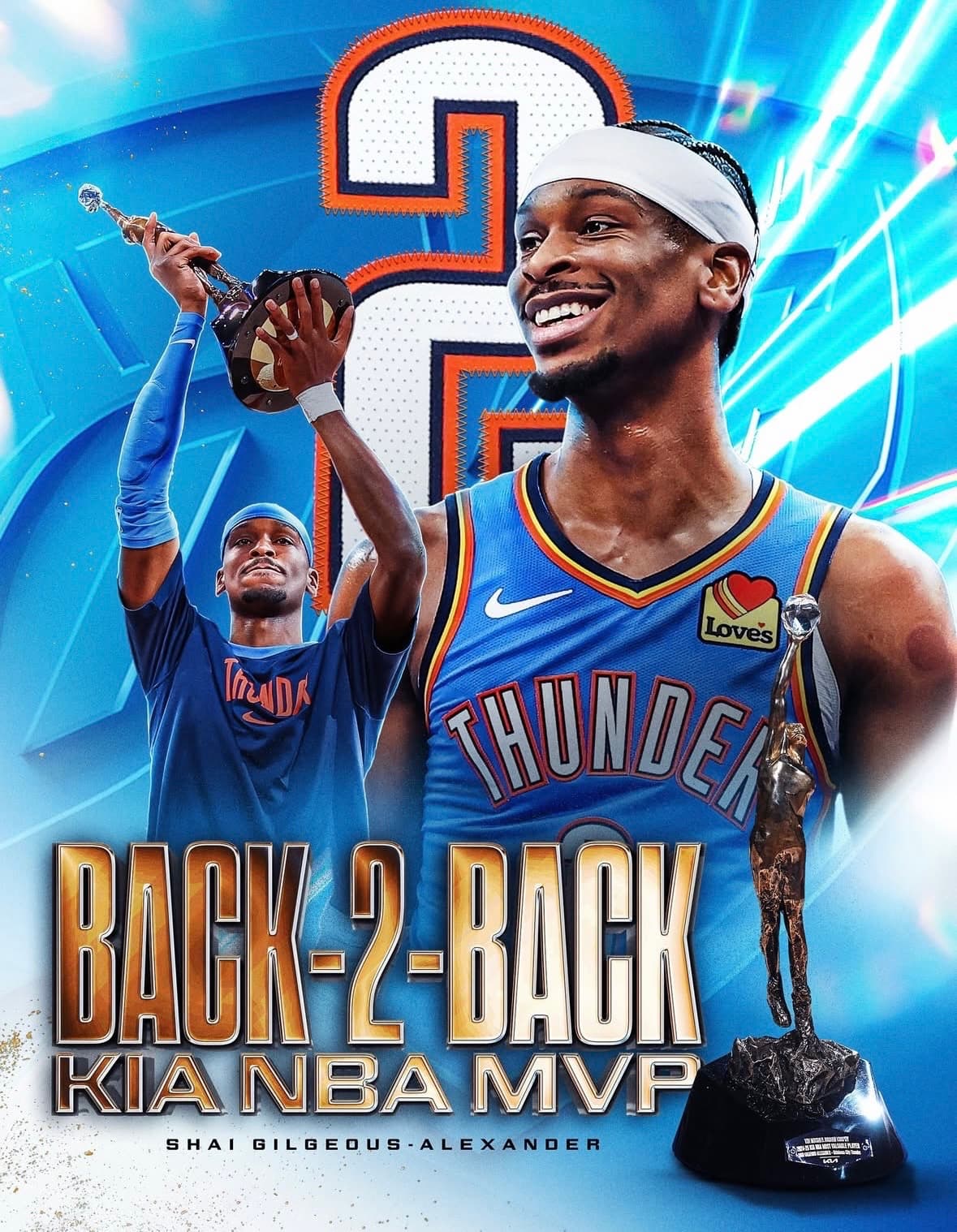 Shai Gilgeous-Alexander NBA MVP artwork